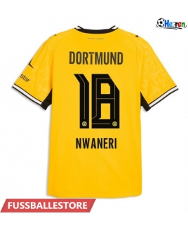 Günstige Borussia Dortmund Ethan Nwaneri #18 Heimtrikot 2026-27 Kurzarm